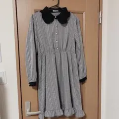 み*ん様 OLIVE des OLIVE チェック柄襟付きワンピース