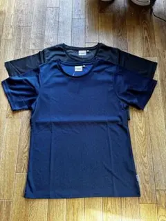 2枚セットkaepa吸汗速乾性Tシャツ M 紺&黒 未使用タグ付き