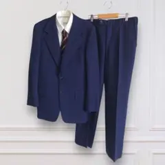 ウール カジュアル オシャレ スーツ セットアップ ブルー