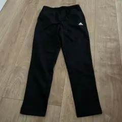 新品未使用! adidas ブラック ロングパンツ 120 アディダス