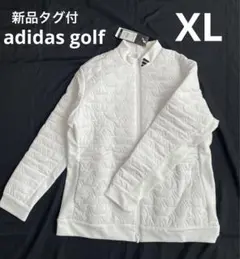 新品タグ付⛳️アディダスゴルフ　キルトジャケット　XLレディース　冬ゴルフ