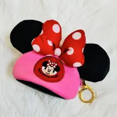 【美品】ディズニー イヤーハット　ポーチ　キーチェーン　コインケース　ミニー