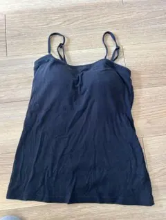 ブラックブラ付きキャミソール M ブラトップ