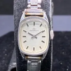 モバード MOVADO 手巻き 腕時計 スクエア シルバー 13mm レディースのサムネイル