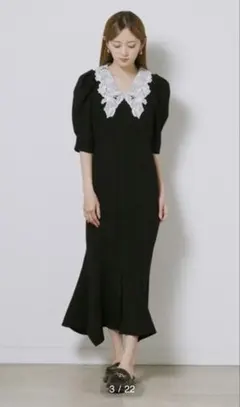 エンブロイダリーカラーマーメイドワンピース　SNIDEL