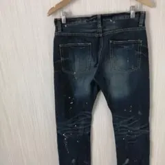 TK　デニムパンツ　ジーンズ　ストレート　ペイントのサムネイル