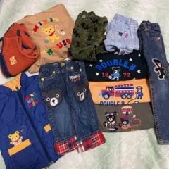 ダブルビー　100 トレーナー　90 長袖　デニム　パンツ　ズボン