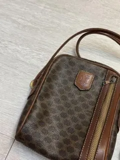 CELINE マカダム ショルダーバッグ ポシェット オールドセリーヌのサムネイル