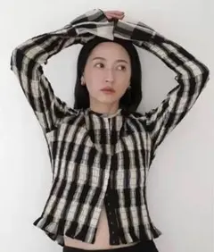 2605126 CLANE SHIRRING DESIGN BLOUSE 1のサムネイル