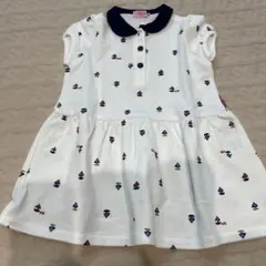 ミキハウス　ホットビスケッツ　ポロワンピースのサムネイル