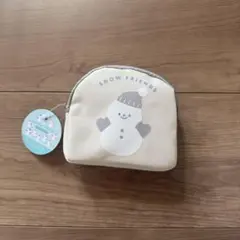 スノーフレンズ 雪だるまポーチ　キャンドゥ　グレー