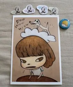 奈良美智 for better or worse ポストカード 16種 セット 奈良美智 ポストカード2枚組 - メルカリ