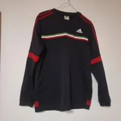 美品adidas アディダス長袖adidas ロゴ刺繍 スウエット