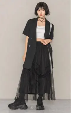 PAGEBOY ページボーイラインチュールボリュームスカート