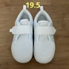 ほぼ 新品未使用 asics スクスク上履き19.5