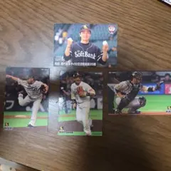 2021 ソフトバンクホークス 4枚セット 松田宣浩 甲斐拓也 他
