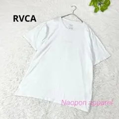 RVCA ルーカ　ロゴ刺繍入り　メンズ　半袖　Tシャツ L ホワイトのサムネイル