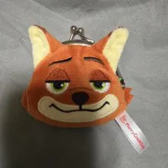 ズートピア　フェイスがま口ポーチ　ニック