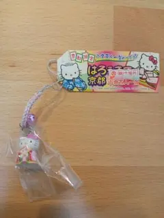 ご当地キティ　2007年京都限定　小倉百人一首　ストラップ