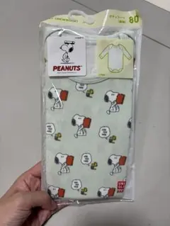 【未開封】PEANUTS スヌーピー 長袖肌着 80