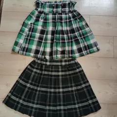 美品です！チェック柄スカート140サイズ2枚セット