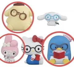 サンリオキャラクターズ めがねっこちゃんフィギュア　3点セット