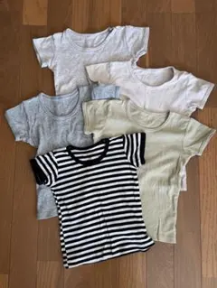 ベビー肌着 半袖シャツ 5枚セット 90-100