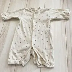 ハート柄ドレスオール 50-60cm 長袖