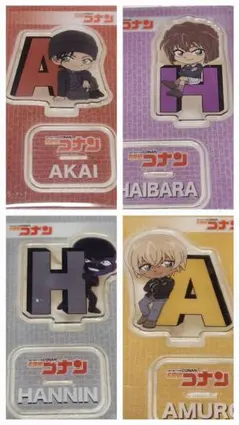 ダイソー 名探偵コナン アクリルスタンド 4個