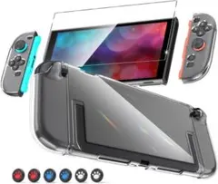 Switch2 保護キット ドック対応 クリアケース ガラスフィルム 全面保護