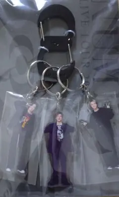 ダ*コ様 Number_i カラビナ付きアクリルキーホルダー 3人セット