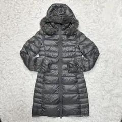 未使用級 ユニクロ プレミアムダウン ウルトラライトダウンコート ファー フレア