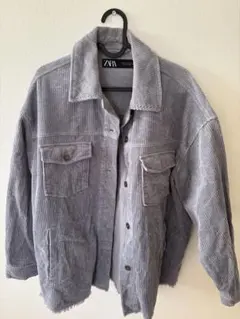 ZARA ライトブルーコーデュロイ ジャケット