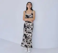 チェリープリント メッシュチューブワンピース H&M ステラ