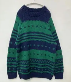 ノルディック柄オーバーサイズニットセーター