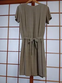 グレー半袖　ワンピース
