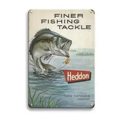 【Heddon ヘドン ブリキ看板 20cm×14cm】バスフィッシングのサムネイル
