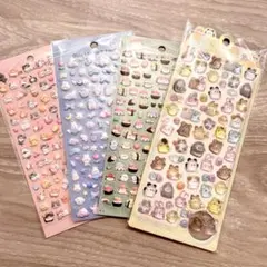 ボンボンドロップ風 立体シール 透明 ぷっくり 韓国風 デコ素材