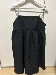 LOWRYS FARM　キャミチュニック エンボス ブラック