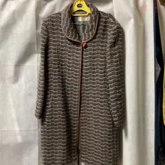 レトロ調ノーカラーコート