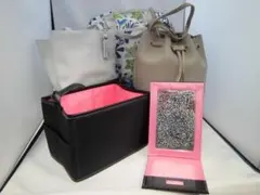 ショルダーバック　コスメボックス　ミラーまとめて5点　HABA　資生堂　雑誌付録