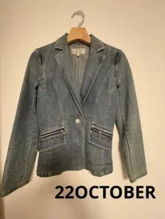 【22October】デニムブルー テーラードジャケット