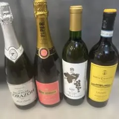 ワイン等4本セット スパークリング 赤 白のサムネイル