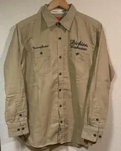 Dickies ベージュ 長袖シャツ L