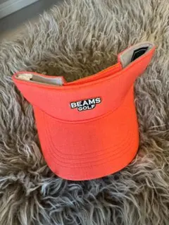 BEAMS GOLF サンバイザー オレンジ ビームス ゴルフ UVカット 帽子