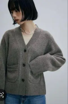 ADAM ET ROPE カシミア　カーディガン 長袖