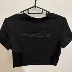 SHEIN COSMIC ラインストーン Tシャツ ブラック M