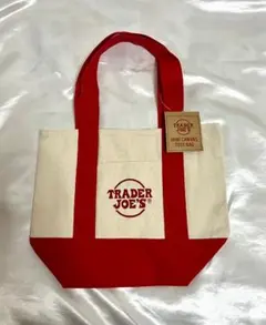 新品トレーダージョーズ ミニトート エコバッグ　レッド
