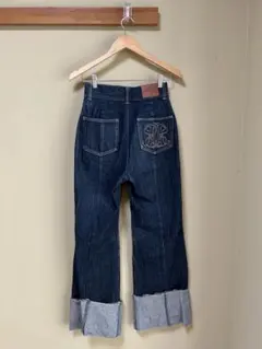 Chico ロールアップデニムパンツ 1 M ネイビー