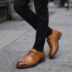 未使用級 Original Penguin 28.5cm タン ダービーシューズ